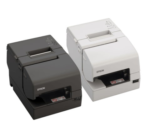 Epson TM-H6000V, USB, RS232, Ethernet, massicot, OPOS, ePOS, noir