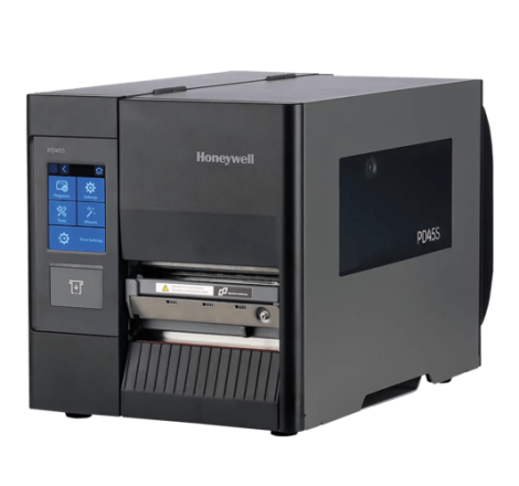 Honeywell PD45S, 3,5 Zoll Color Touch LCD-Display, 12 pts/mm (300 dpi), décolleur, ré-enrouleur, LTS, ZPLII, ZSim II, IPL, DPL, USB, USB Hos
